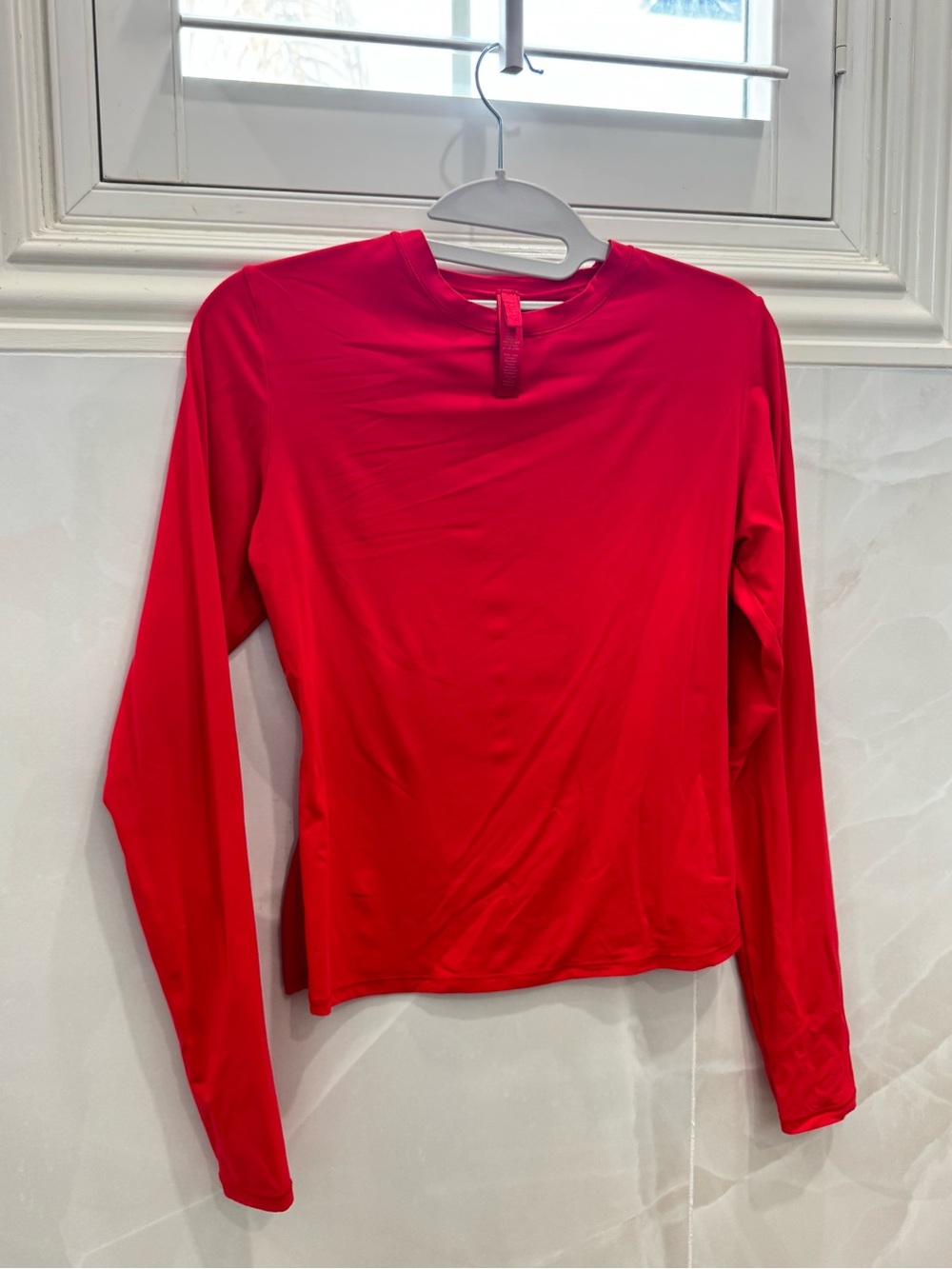 SKIMS Red Long-Sleeve Red Top